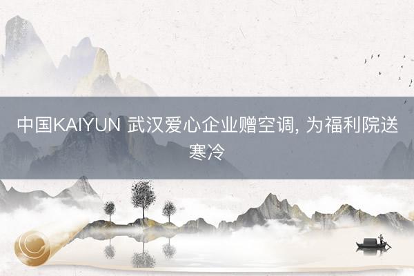 中国KAIYUN 武汉爱心企业赠空调， 为福利院送寒冷