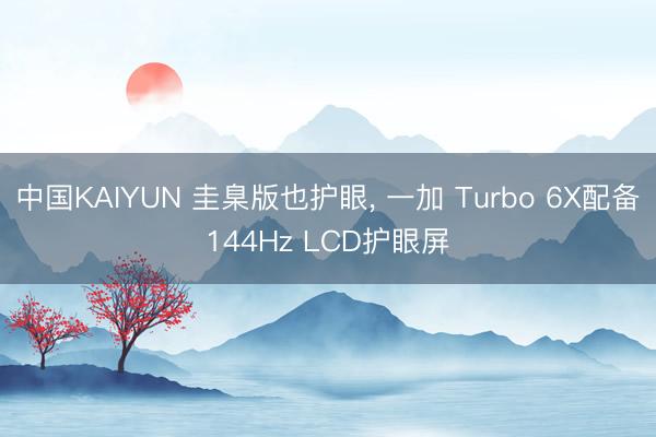 中国KAIYUN 圭臬版也护眼， 一加 Turbo 6X配备144Hz LCD护眼屏